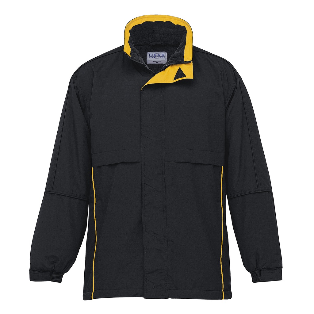 [AN(C)-BLACK-GOLD-XS] AN(C) - Contrast Basecamp Anorak (XS, Black/Gold)