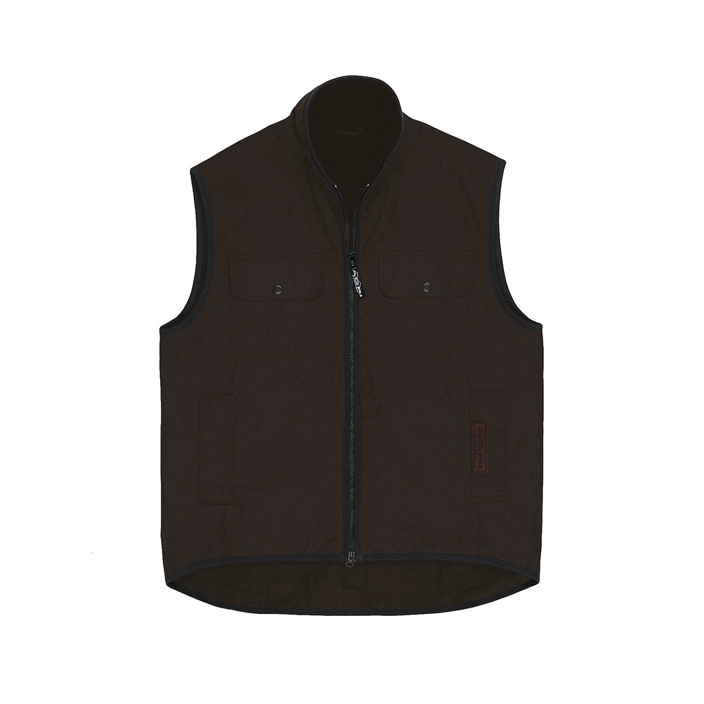 [ASROV-BROWN-XXS] ASROV - Agri Station Ranger Oilskin Vest (XXS)