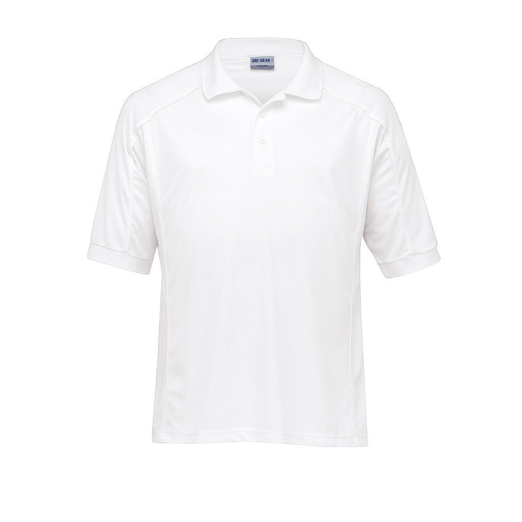 [DGEP-NAVY-WHITE-S] DGEP - Dri Gear Eyelet Polo - Mens (S, Navy/White)