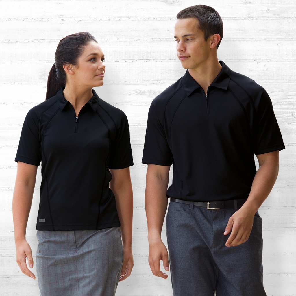 [DGP-BLACK-S] DGP - Dri Gear Active Polo - Mens (S, Black)