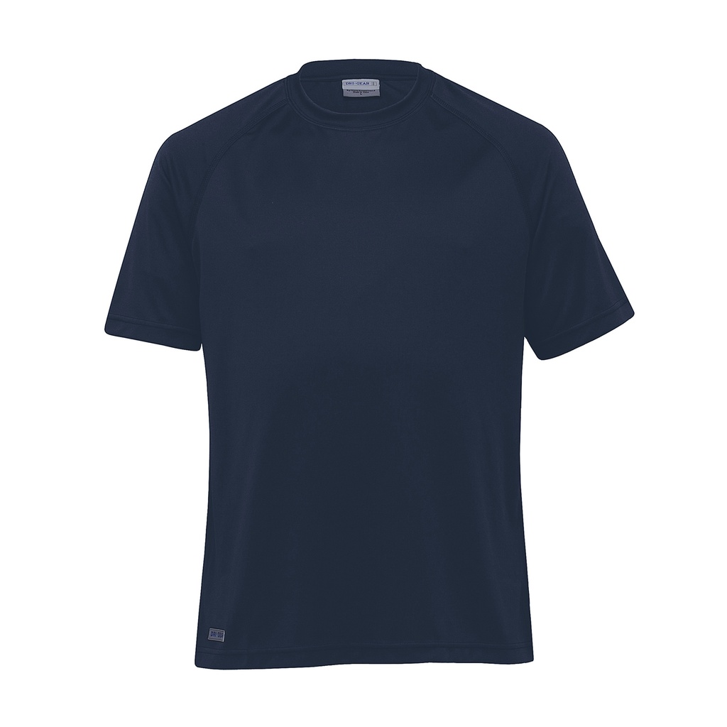 [DGR-NAVY-S] DGR - Dri Gear Plain Raglan Tee - Mens (S, Navy)