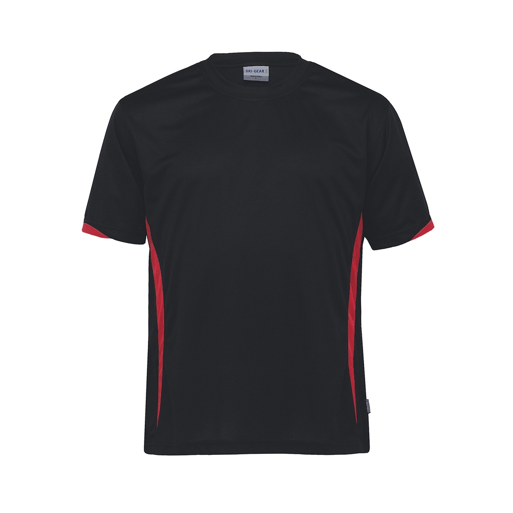 [DGZT-NAVY-RED-4XS] DGZT - Dri Gear Zone Tee (4XS, Navy/Red)