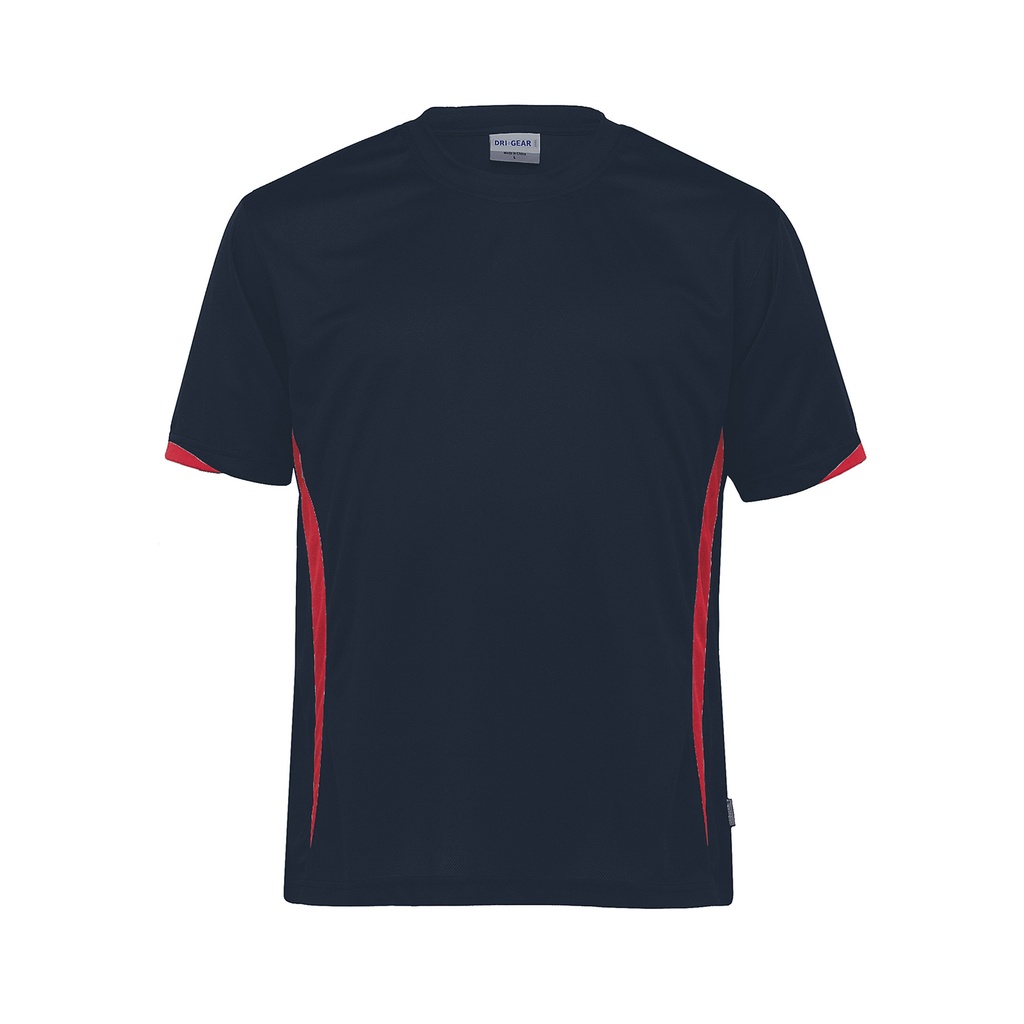 [DGZT(Y)-NAVY-RED-4XS] DGZT(Y) - Youth Dri Gear Zone Tee (4XS, Navy/Red)
