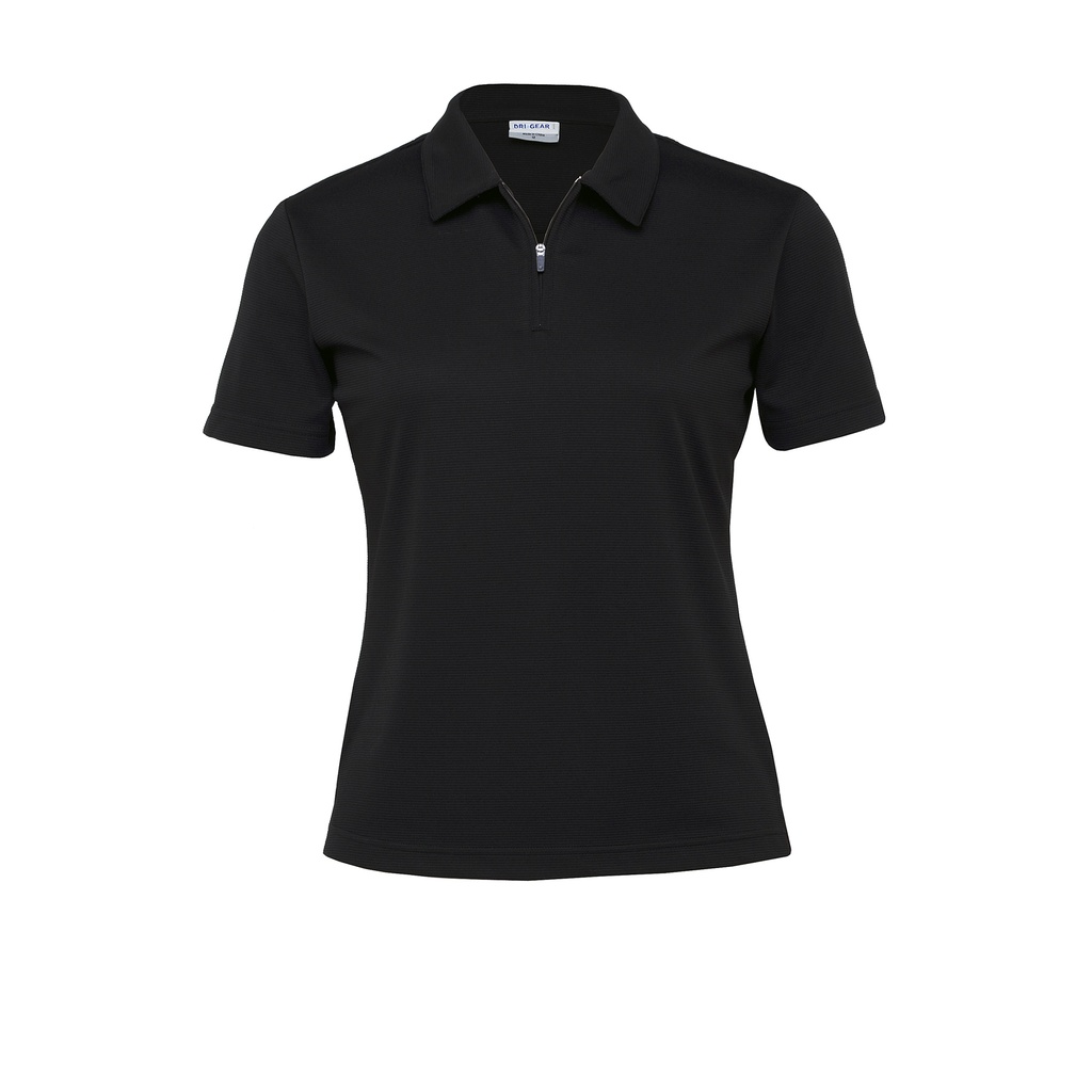 [WDGOL-BLACK-8] WDGOL - Dri Gear Ottoman Lite Polo - Womens (8, Black)