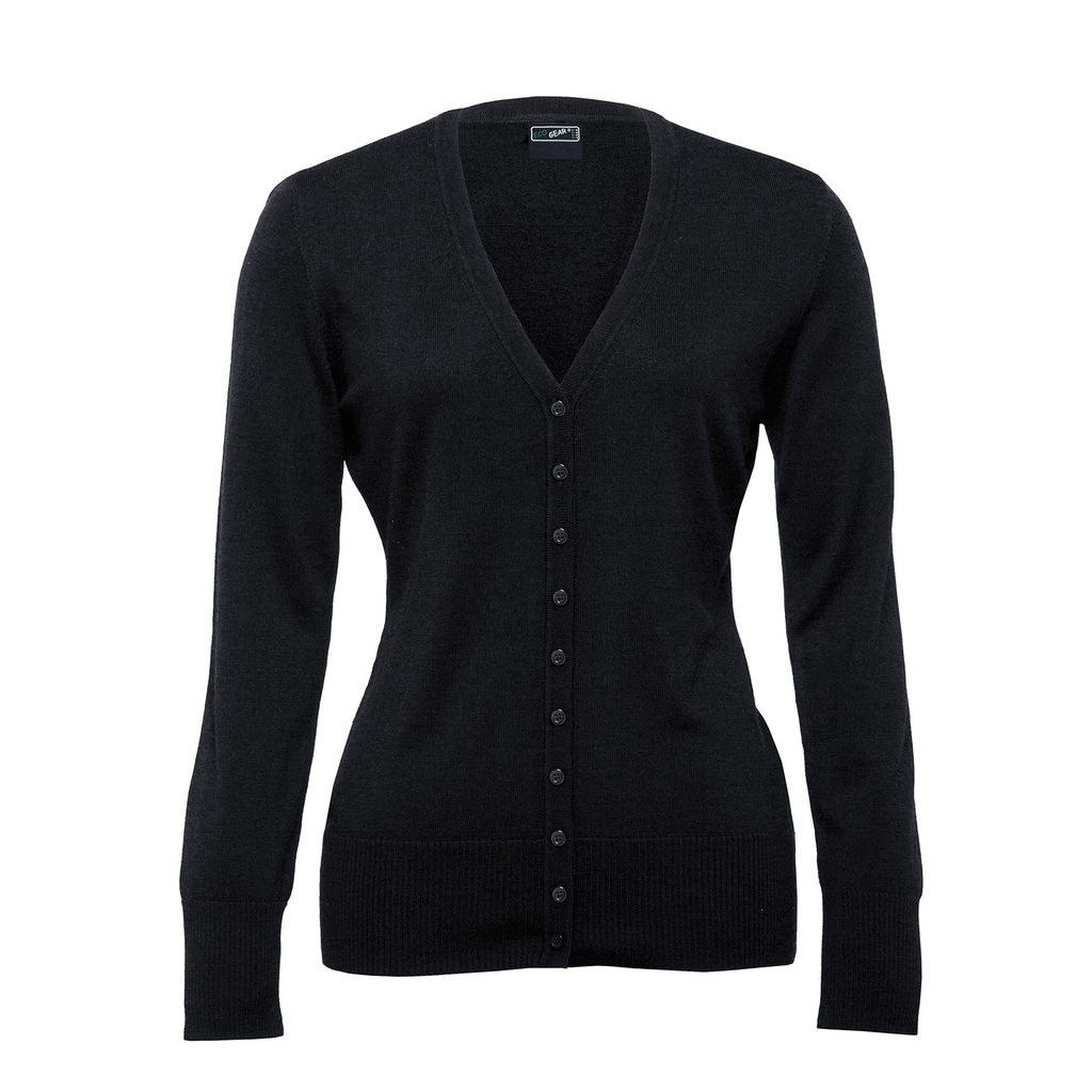 [WEGMCD-BLACK-8] WEGMCD - Merino Cardigan - Womens (8)