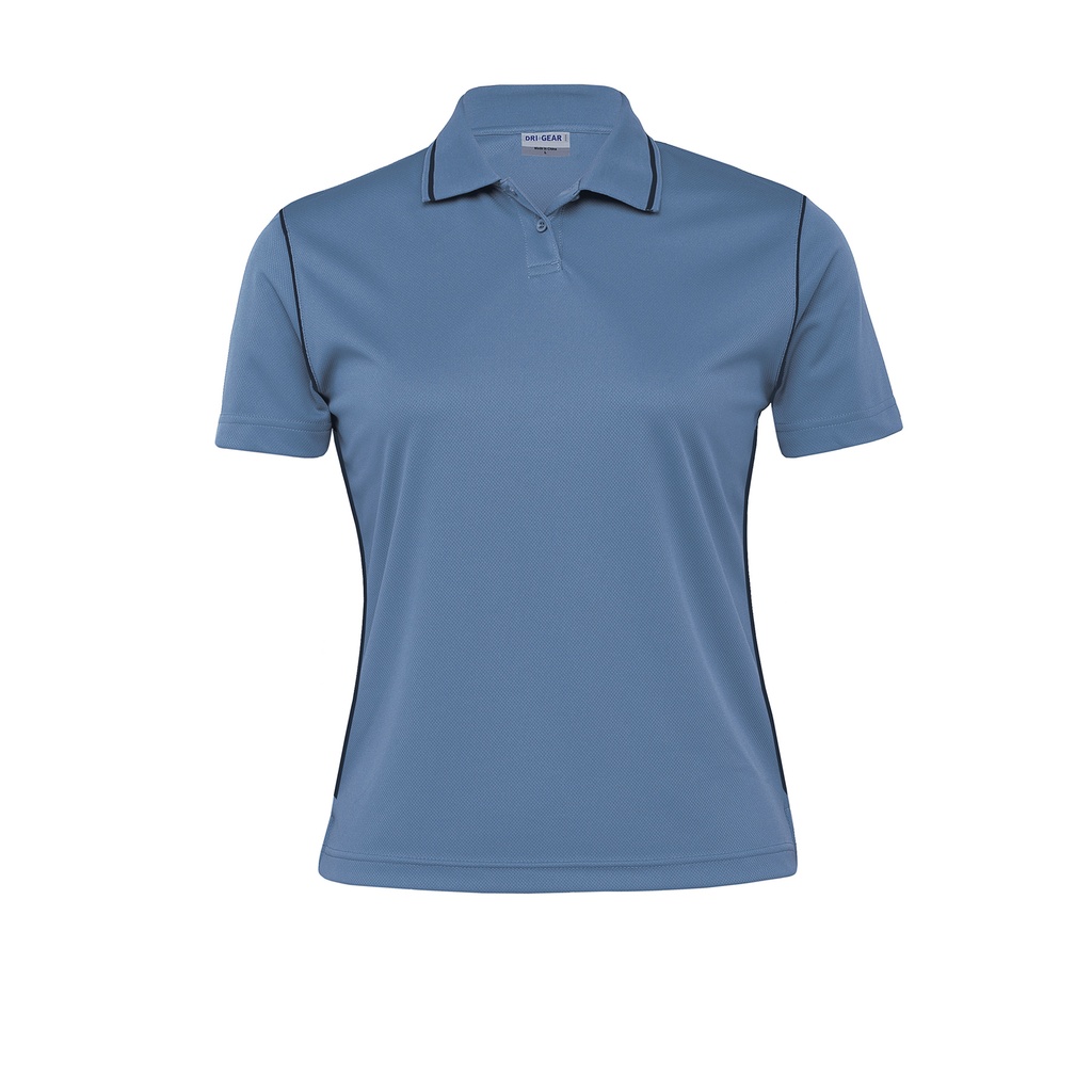 [OWDGHP-BLUEBERRY-NAVY-8] OWDGHP - Dri Gear Hype Polo - Womens (8, Blueberry/Navy)