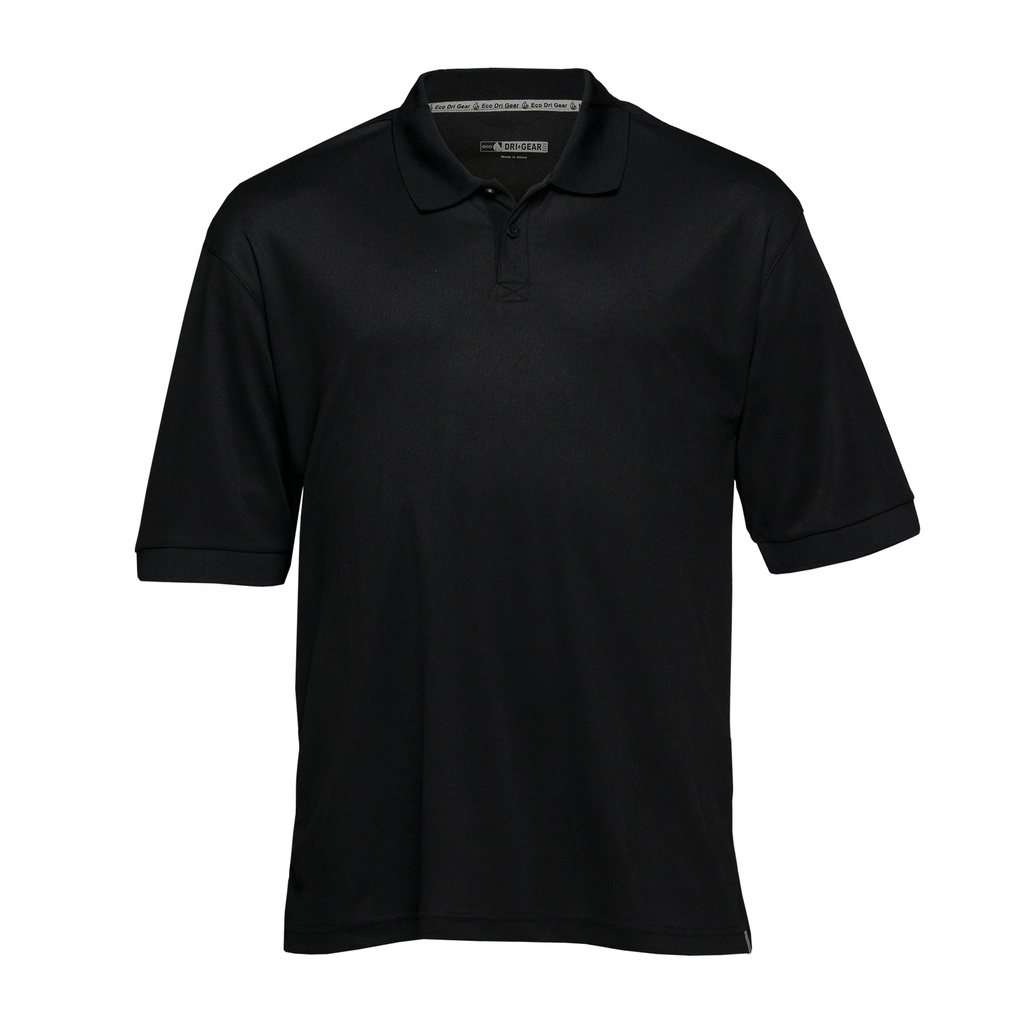 [DGREP-BLACK-S] DGREP - Dri Gear Renew Eco Polo – Mens (S, Black)