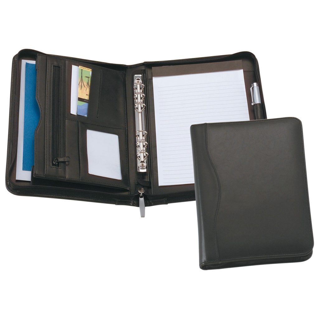 885BK - A5 Leather Compendium