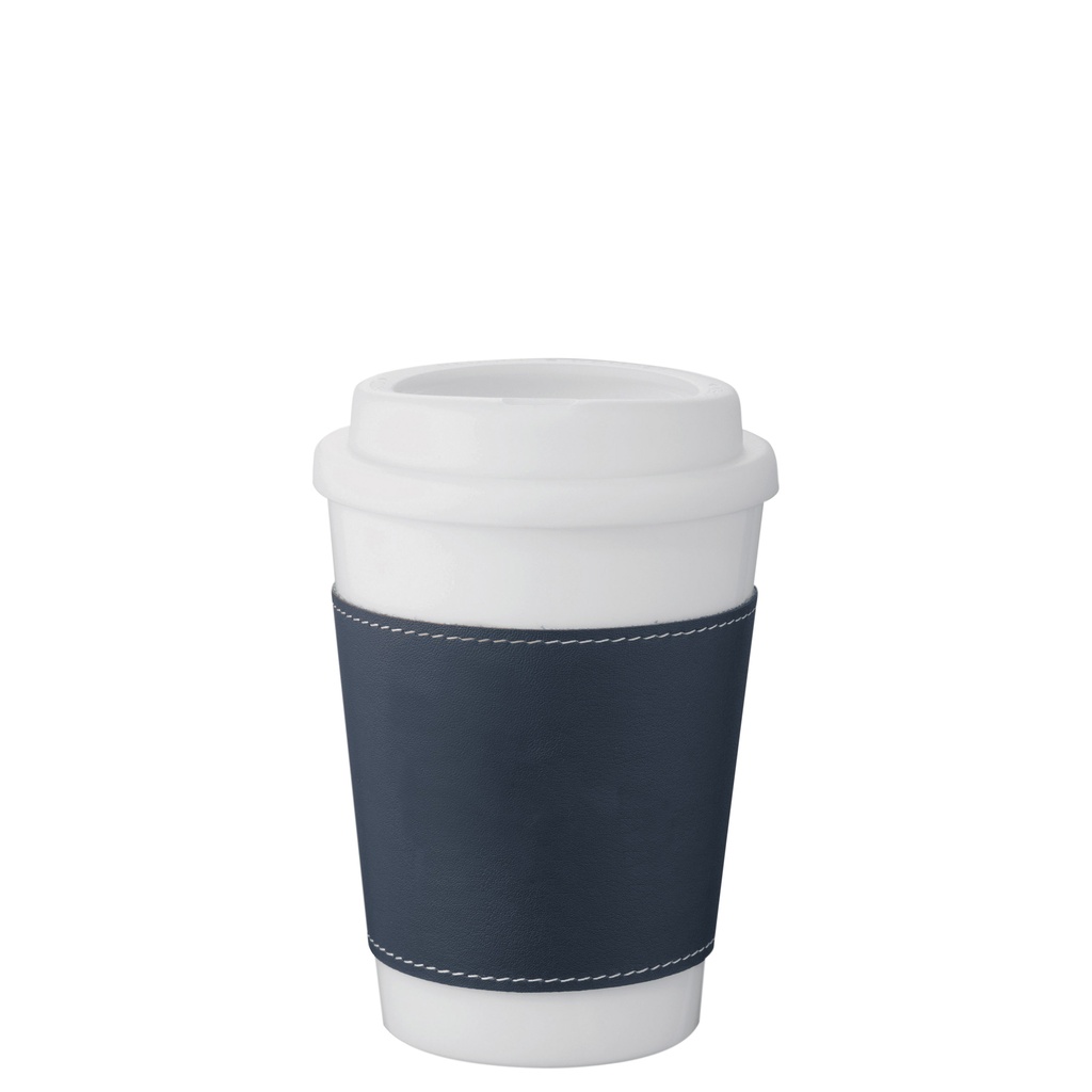 4035BL - White Tumbler - Blue Sleeve