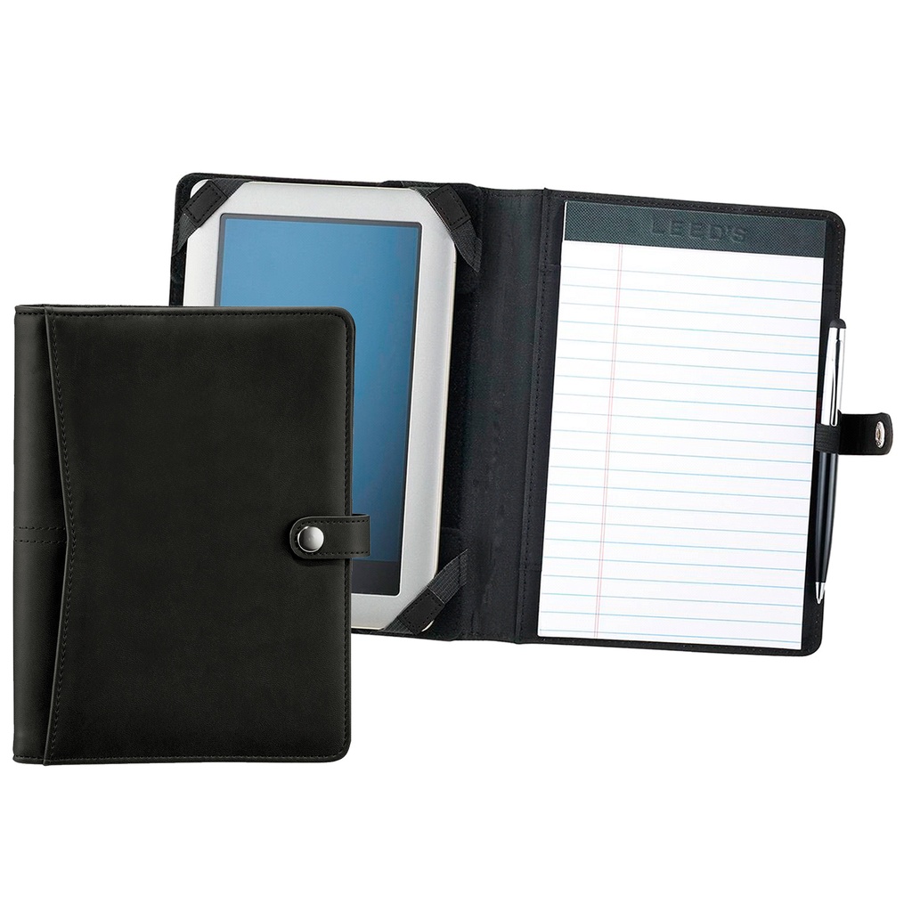 [9139BK-STANDARD-STANDARD] 9139BK - Pedova ETech Jr. Padfolio with Snap Closure