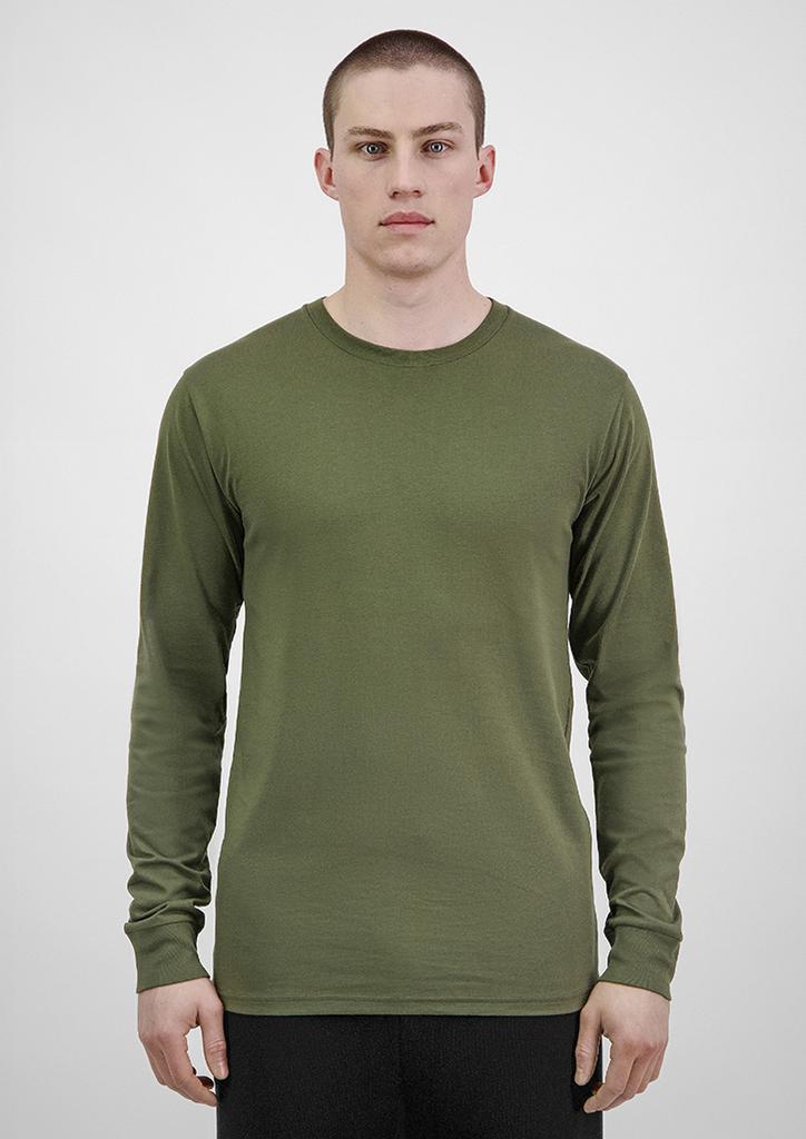 [9401042687425] X1002M - Mens Basis Long Sleeve Tee (S, Army)