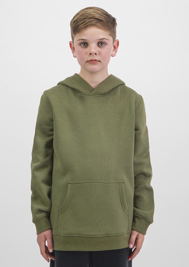 [9401042689207] X1003K - Kids Basis Hoodie (4, Army)