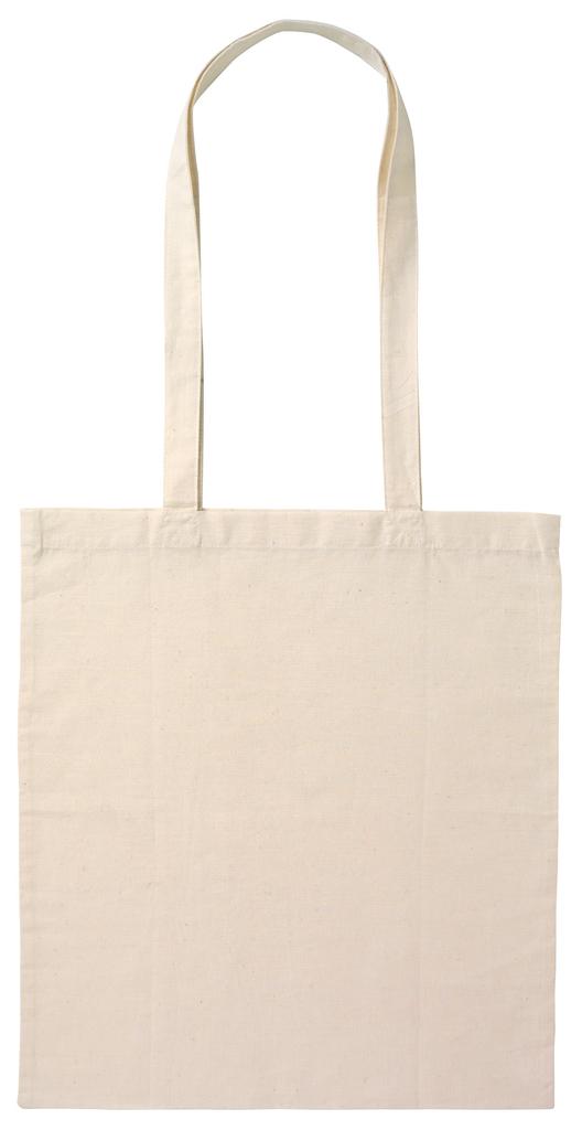 Calico Bag Long Handle - Natural - B109