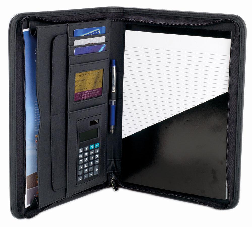 Leather Compendium with Calculator - B165