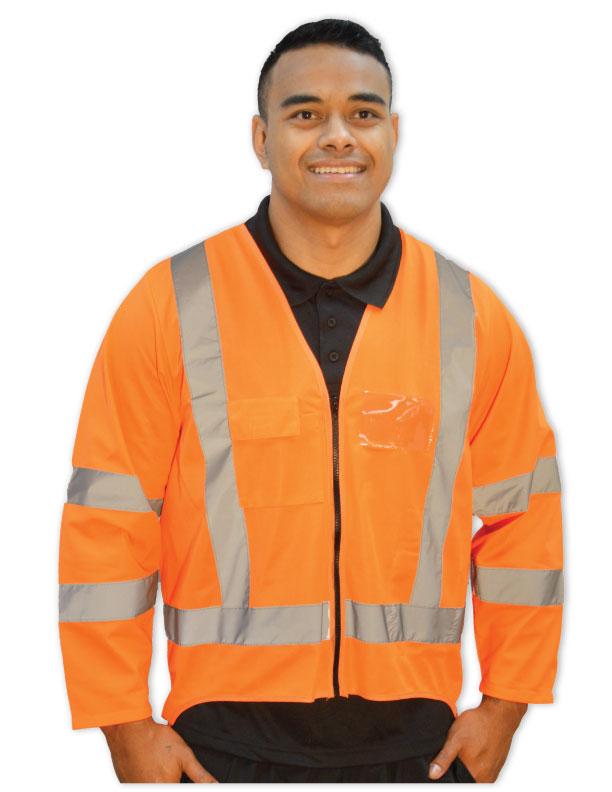 Hi Viz Long Sleeve Safety Vest - J556