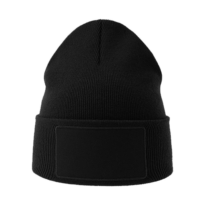 [WIPA-BL] Atlantis Wind with Patch Beanie - WIPA (Black)