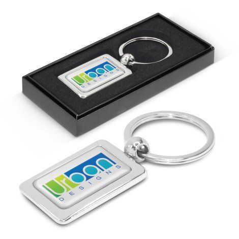 [100316] Rectangular Metal Key Ring - 100316