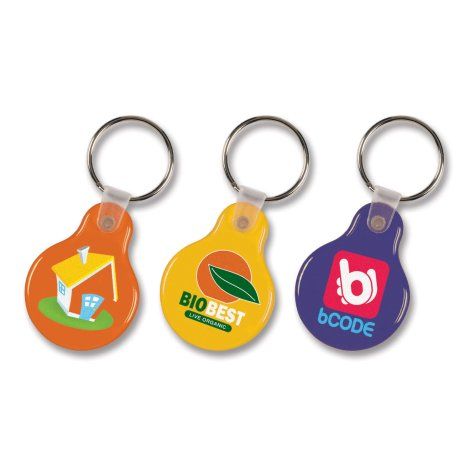 [104337] Flexi Resin Key Ring - Round  - 104337