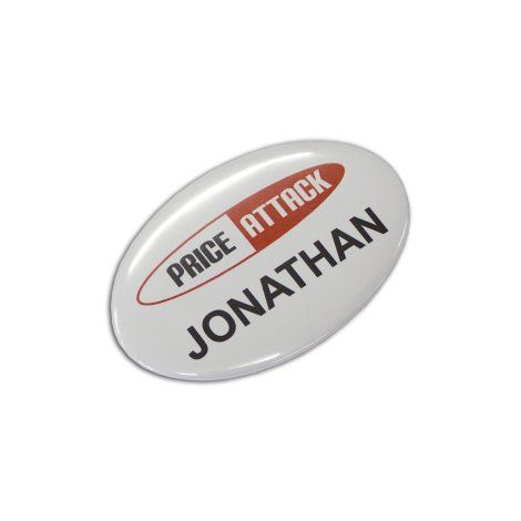 [104784] Button Badge Oval - 65 x 45mm - 104784