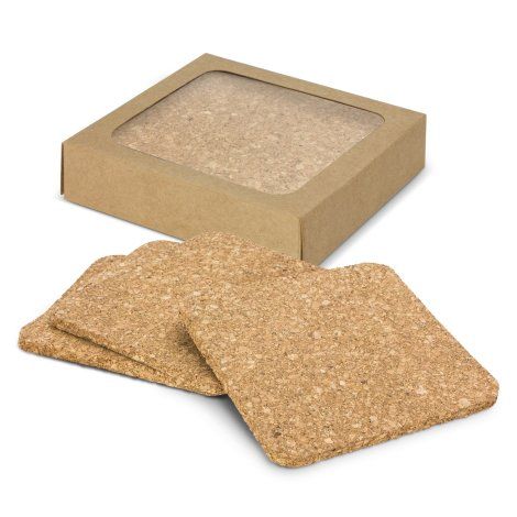 Oakridge Cork Coaster Square - Set of 4 - 113034