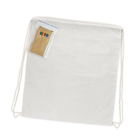 [113013] Cotton Colouring Drawstring Backpack - 113013