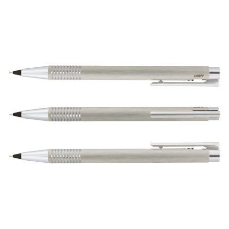 LAMY Logo Pencil - Brushed Steel - 113796