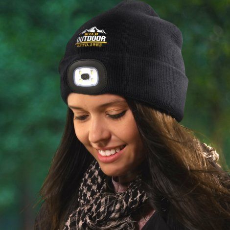 [113961] Headlamp Beanie - 113964 (Black)