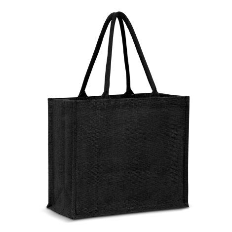 [114998] Modena Jute Tote Bag - Colour Match - 115327 (Black)