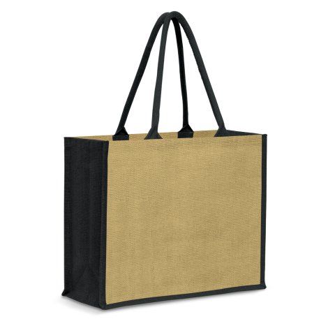 [114996] Modena Jute Tote Bag - 115000 (Black)