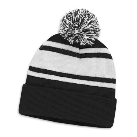 [116199] Commodore Beanie with Pom Pom - 116218 (Black)