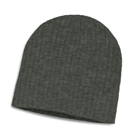 [116208] Nebraska Heather Cable Knit Beanie - 116221 (Grey)