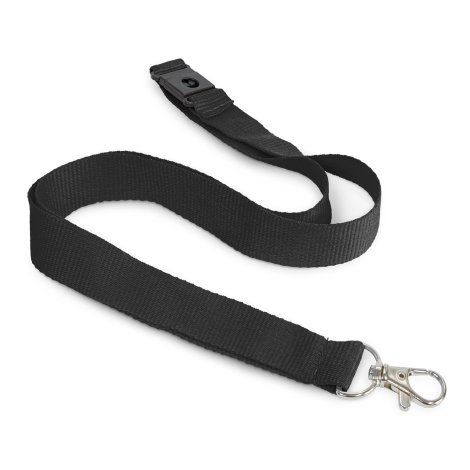 [1166091] Cotton Lanyard - 116609 (Black)