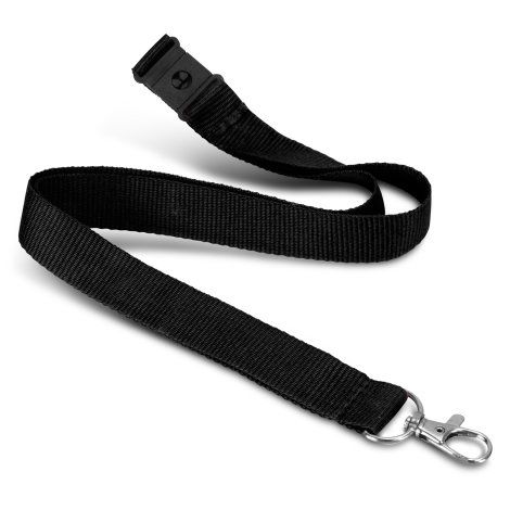 [1166111] Soft Touch Logo Lanyard - 116611 (Black)