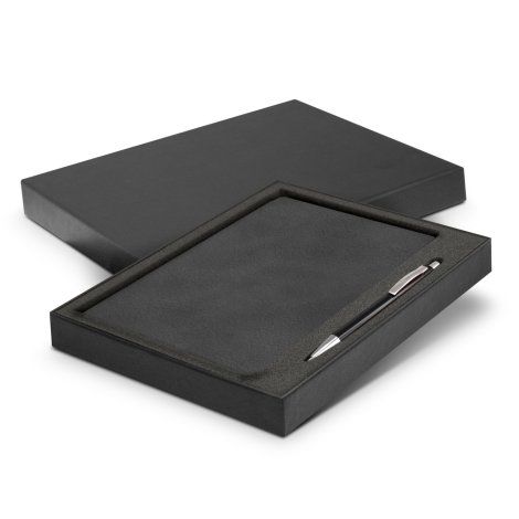 [112587] Demio Notebook and Pen Gift Set - 116690 (Black)