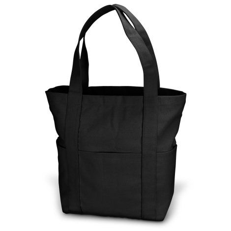 [124762] Amsterdam Canvas Tote Bag - 120845 (Black)