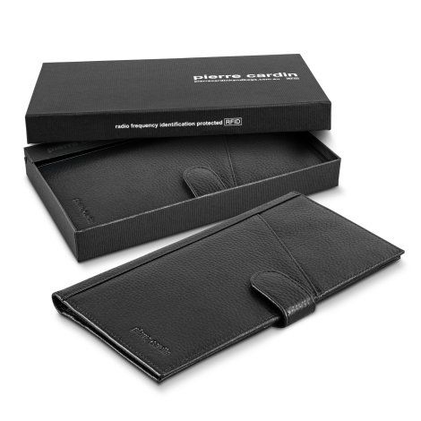 [121122] Pierre Cardin Leather Passport Wallet - 121122