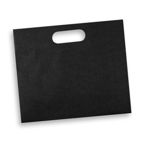 [124991] Large Die Cut Paper Bag Landscape - 125051 (Black)