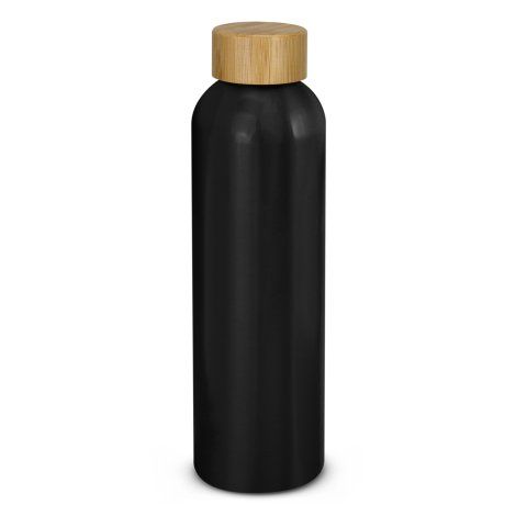 [120889] Eden Aluminium Bottle Bamboo Lid - 125304 (Black)
