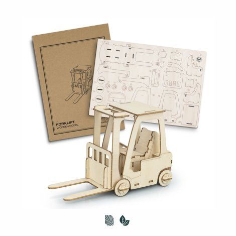 [126727] BRANDCRAFT Forklift Wooden Model - 126727
