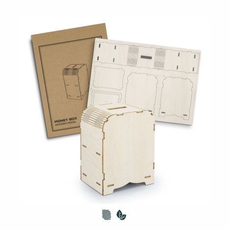 BRANDCRAFT Money Box Wooden Model - 126735