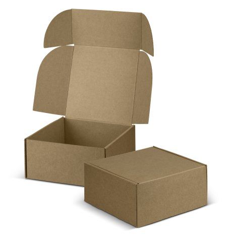 [127033] Die Cut Box with Locking Lid - 167x167x83mm - 127039 (Natural)
