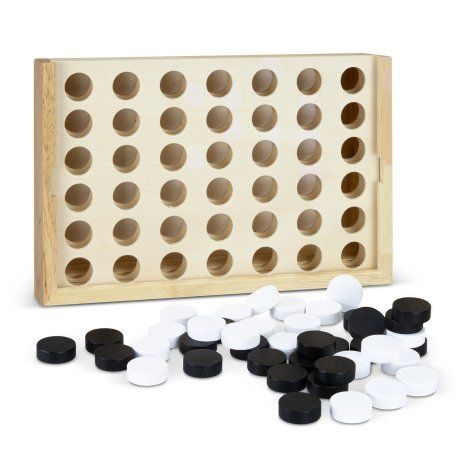 [128885] NATURA Quattro Wooden Four-in-a-Row Game - 128885