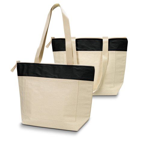 [128798] Emporium Cotton Cooler Tote - 129247 (Black)