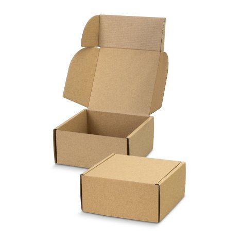 [129545] Die Cut Box with Locking Lid - 130x130x65mm - 129550 (Natural)