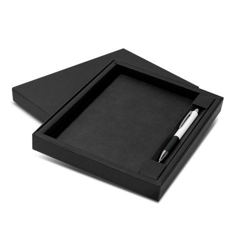 [129660] Genoa Notebook and Pen Gift Set - 129681 (Black)