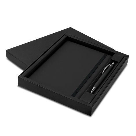 [129660] Omega Notebook and Pen Gift Set - 129682 (Black)