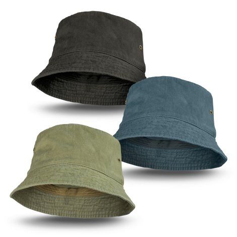 [120396] Faded Bucket Hat - 120416 (M, Black)
