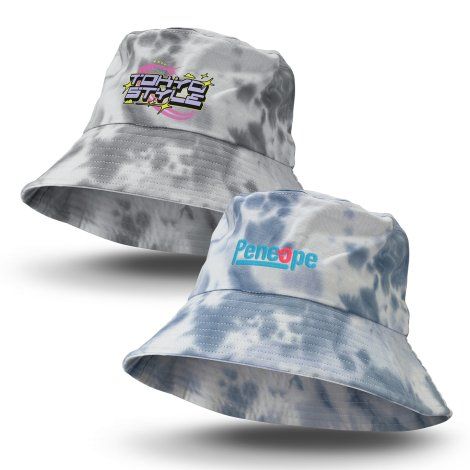 [125033] Juniper Tie Dye Bucket Hat - 125085 (M, Grey)