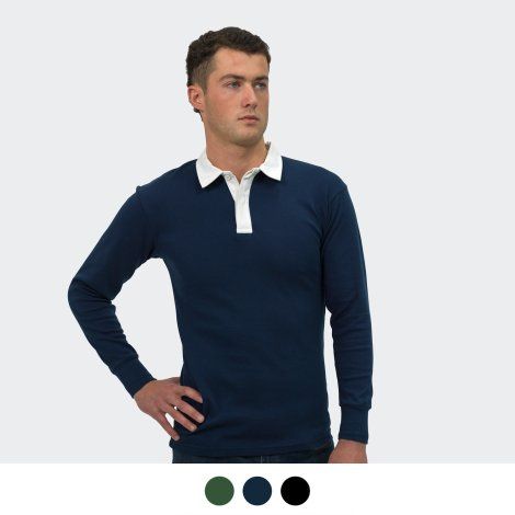[124218] TRENDSWEAR Rugby Unisex Jersey - 124718 (XS, Black)