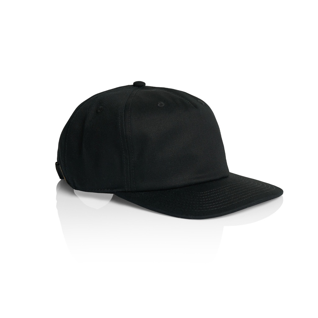 [1153-BLACK-P-OS] Class Five Panel Cap - 1153 (Black)
